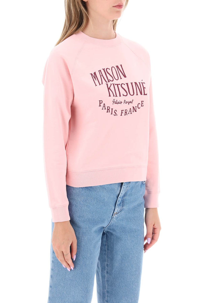 Maison kitsune crew-neck sweatshirt with print