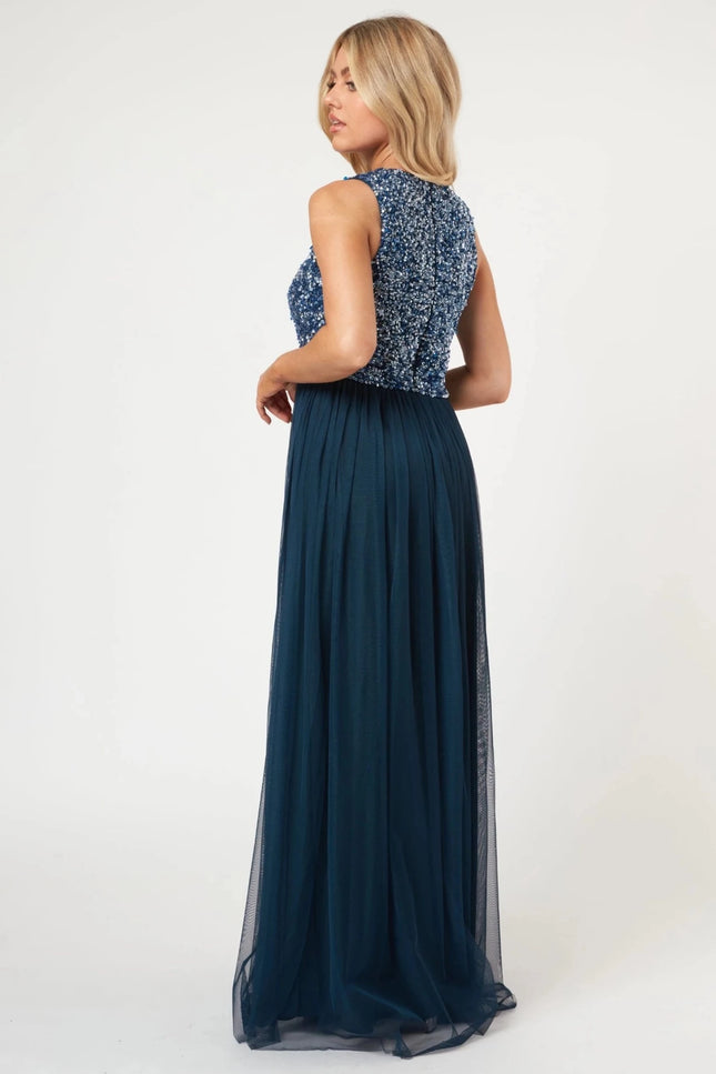 Picasso Maxi in Navy.-Lace & Beads-Urbanheer