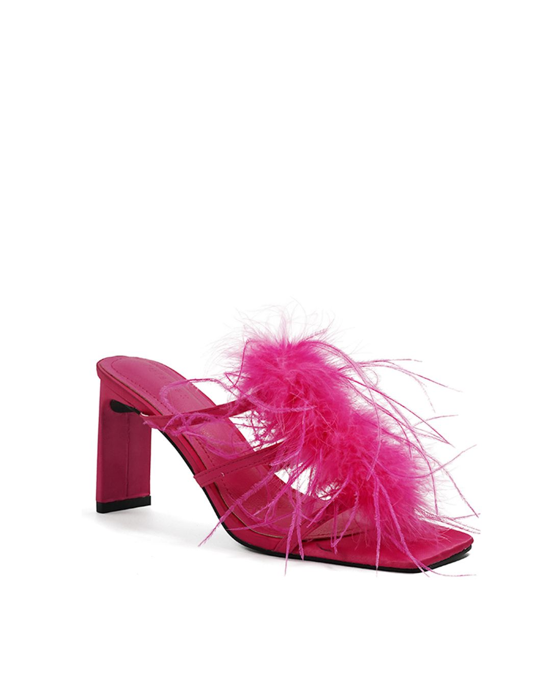Layla Feather Sandals-LulaMax Shoes-5-Fuchsia-Urbanheer