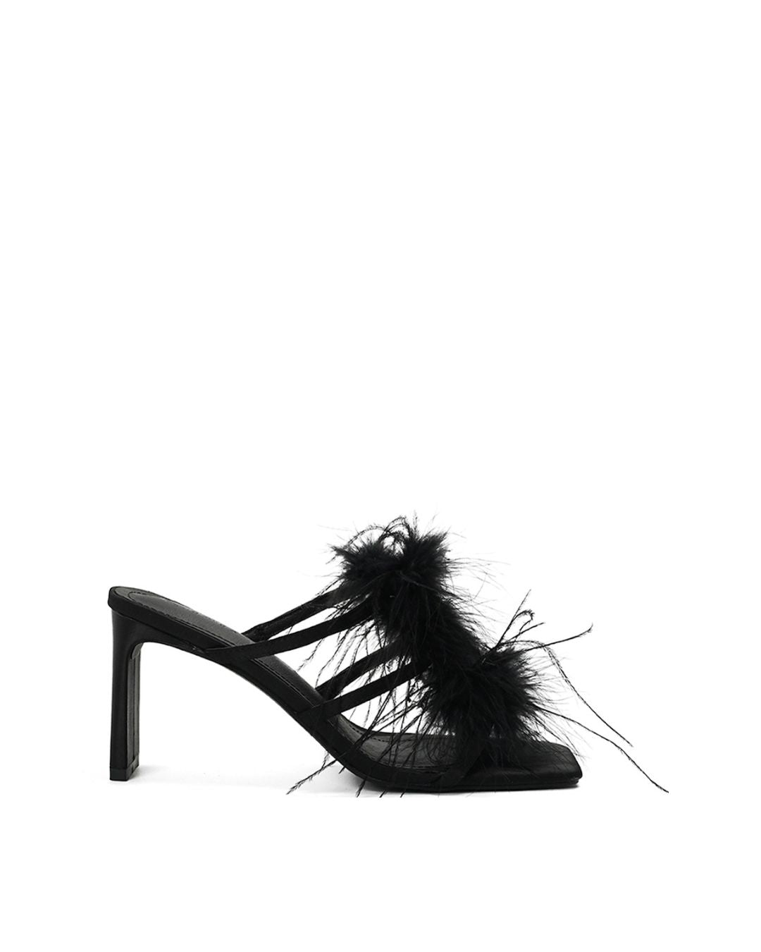 Layla Feather Sandals-LulaMax Shoes-5-Black-Urbanheer
