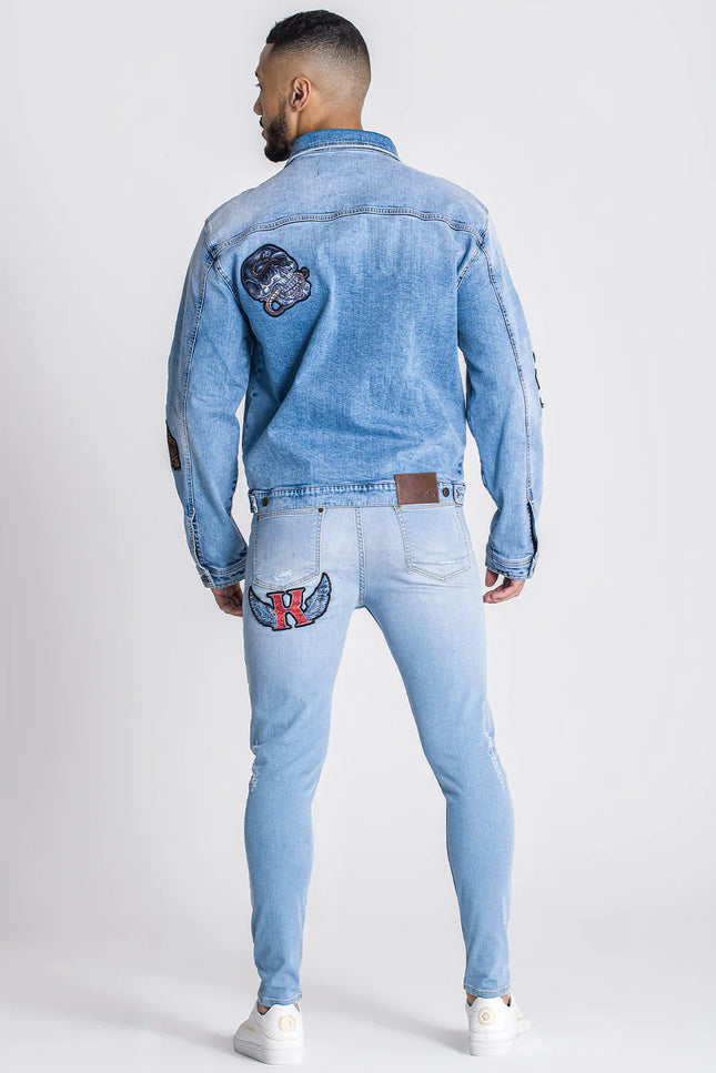 Light Blue Royals Denim Jacket-Clothing - Men-Gianni Kavanagh-Urbanheer