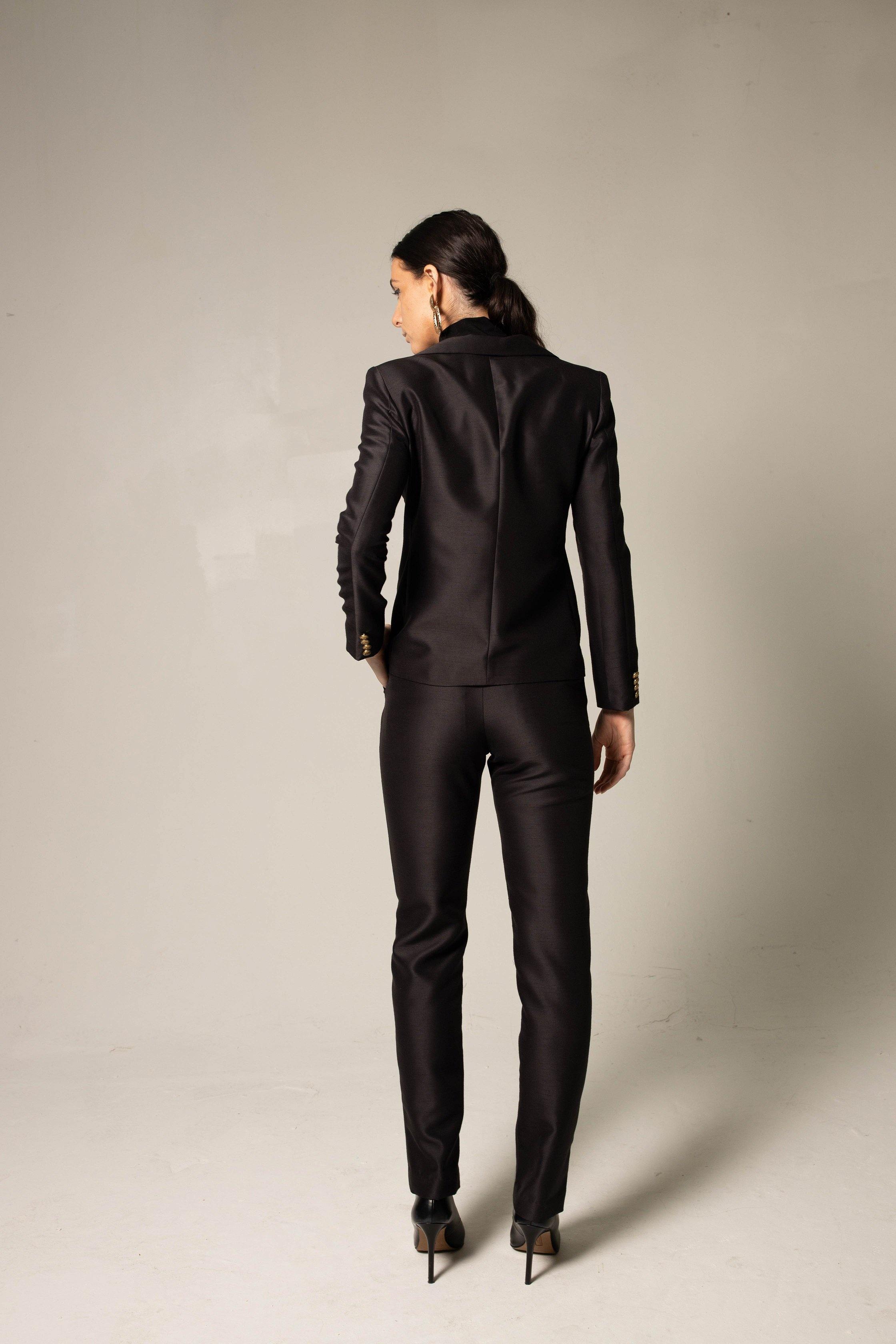 Women's Blazer/Suit in Black-Le Réussi-S-black-Urbanheer