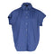 Women's Gather Collar Shirt in Navy-Le Réussi-S-navy-blue-Urbanheer