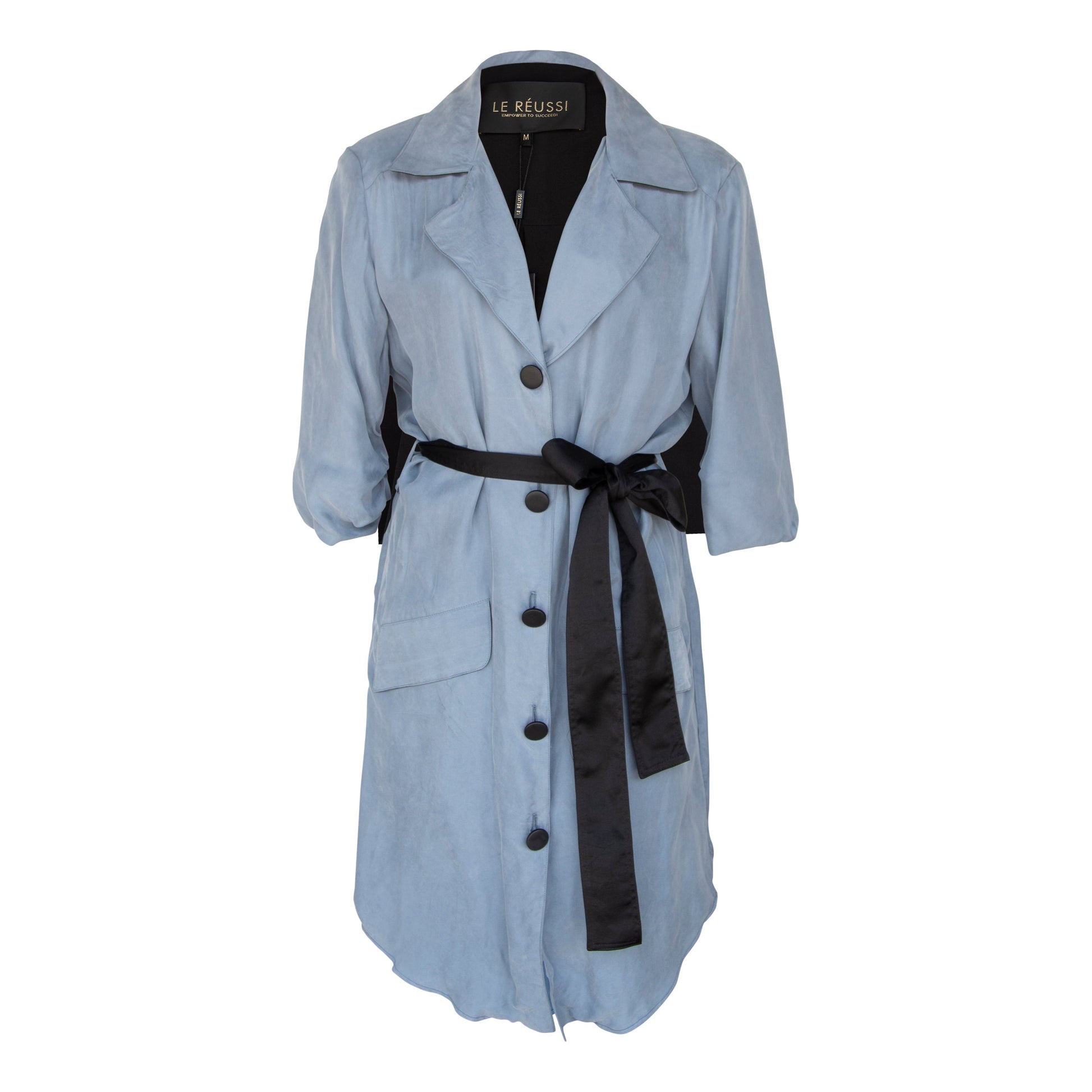 Cielo Blue Blazer Dress-Le Réussi-M-Sky Blue-Urbanheer