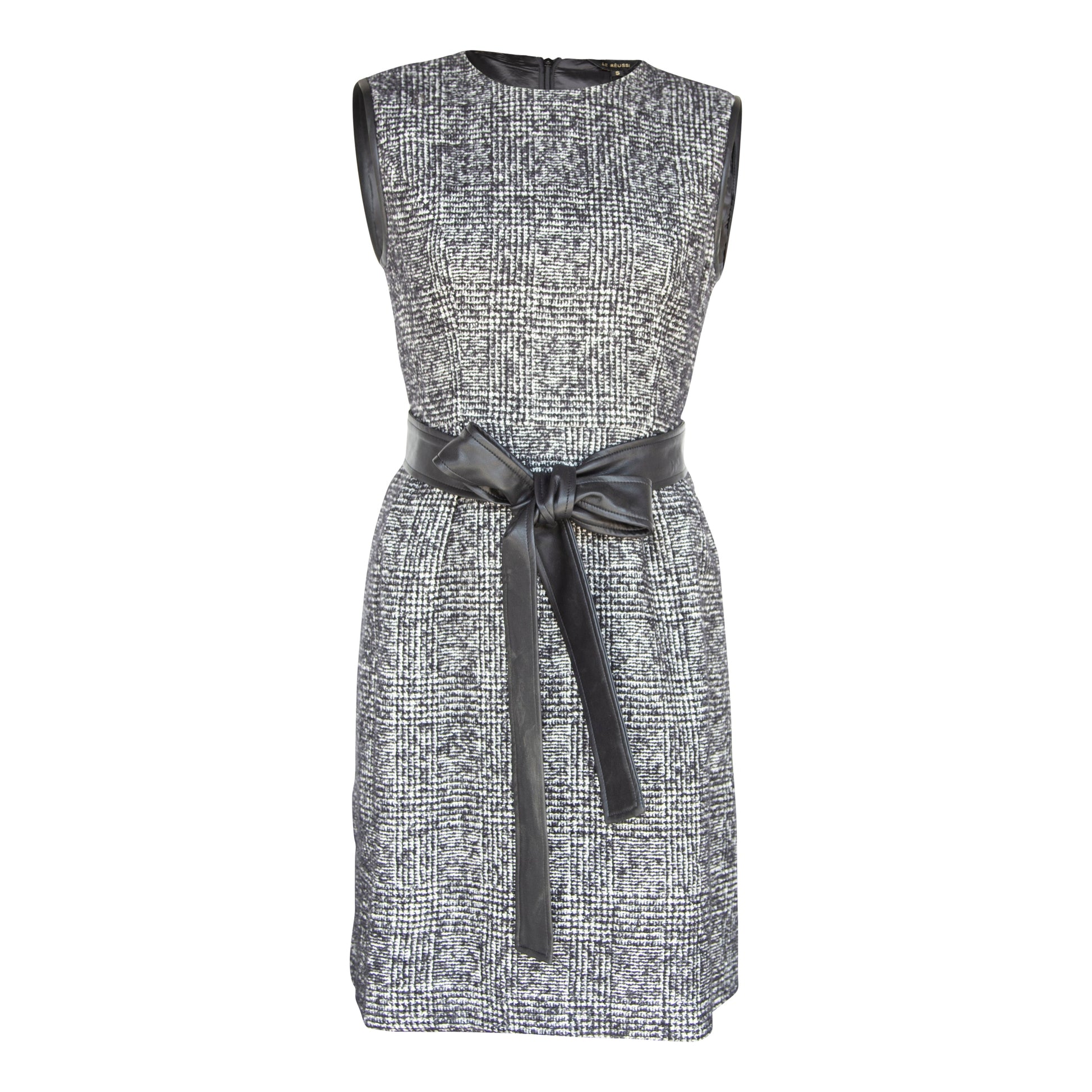 Boss Woman Tweed Dress-Le Réussi-XS-black/white-Urbanheer