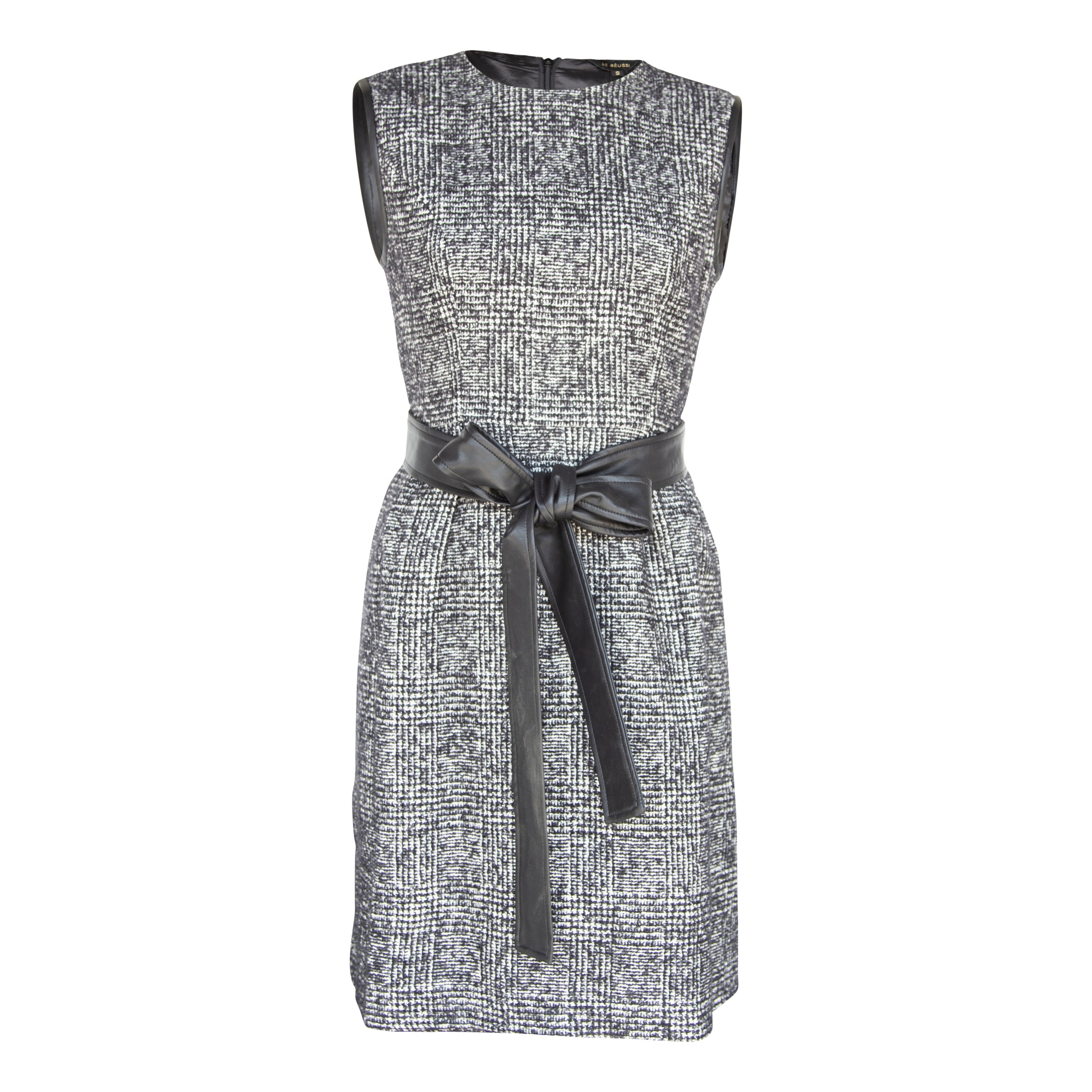Boss Woman Tweed Dress-Le Réussi-XS-black/white-Urbanheer
