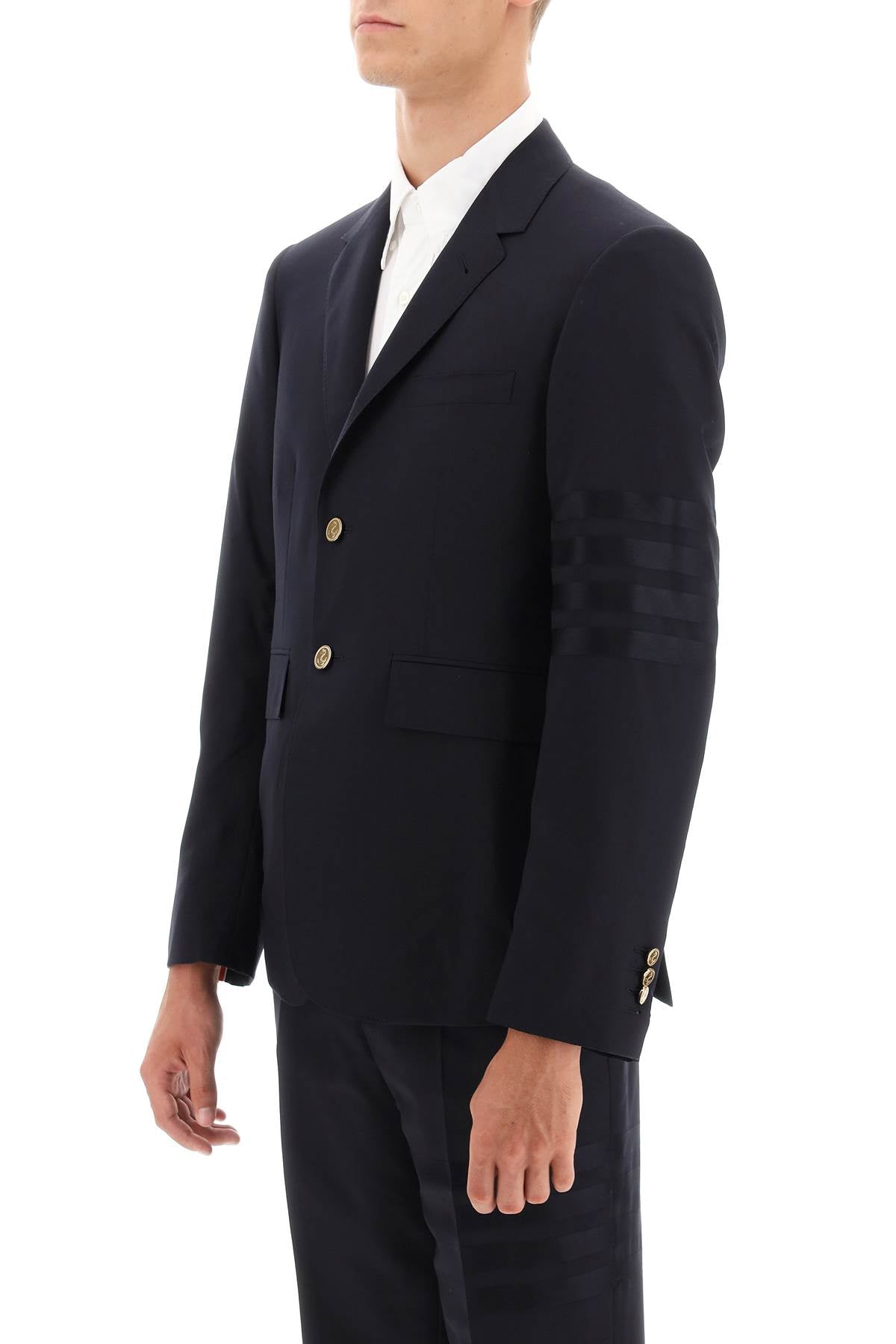 Thom browne fit 1 single-breasted 4-bar wool blazer-Thom Browne-1-Urbanheer