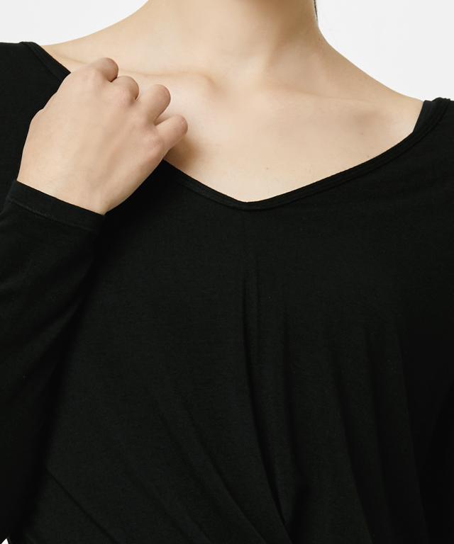 Twisty Long Sleeve-Clothing - Women-Mulawear-10-Black-Urbanheer