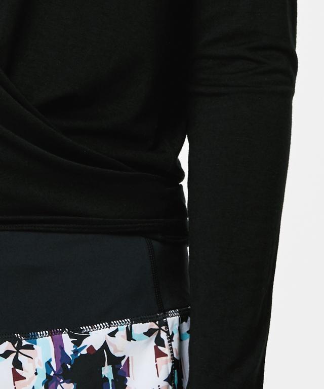 Twisty Long Sleeve-Clothing - Women-Mulawear-10-Black-Urbanheer