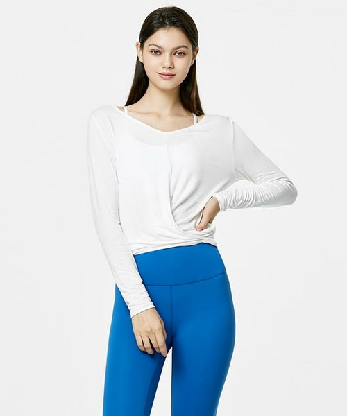 Twisty Long Sleeve-Clothing - Women-Mulawear-10-Off White-Urbanheer