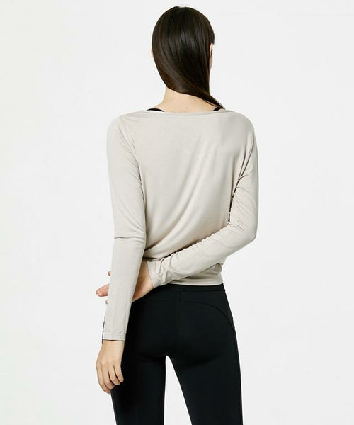 Twisty Long Sleeve-Clothing - Women-Mulawear-10-Wheat-Urbanheer