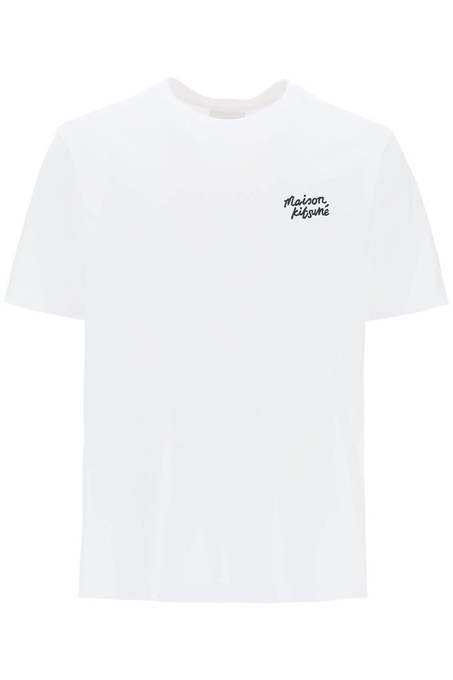 Maison kitsune t-shirt with logo lettering-Maison Kitsune-Urbanheer