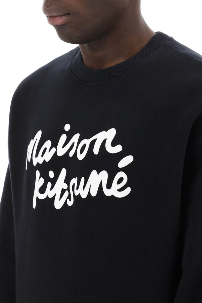 Maison kitsune crewneck sweatshirt with logo-Maison Kitsune-Urbanheer