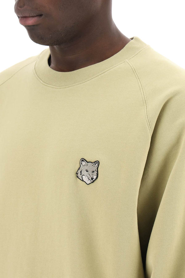 Maison kitsune bold fox head crewneck sweatshirt with patch-Maison Kitsune-Urbanheer