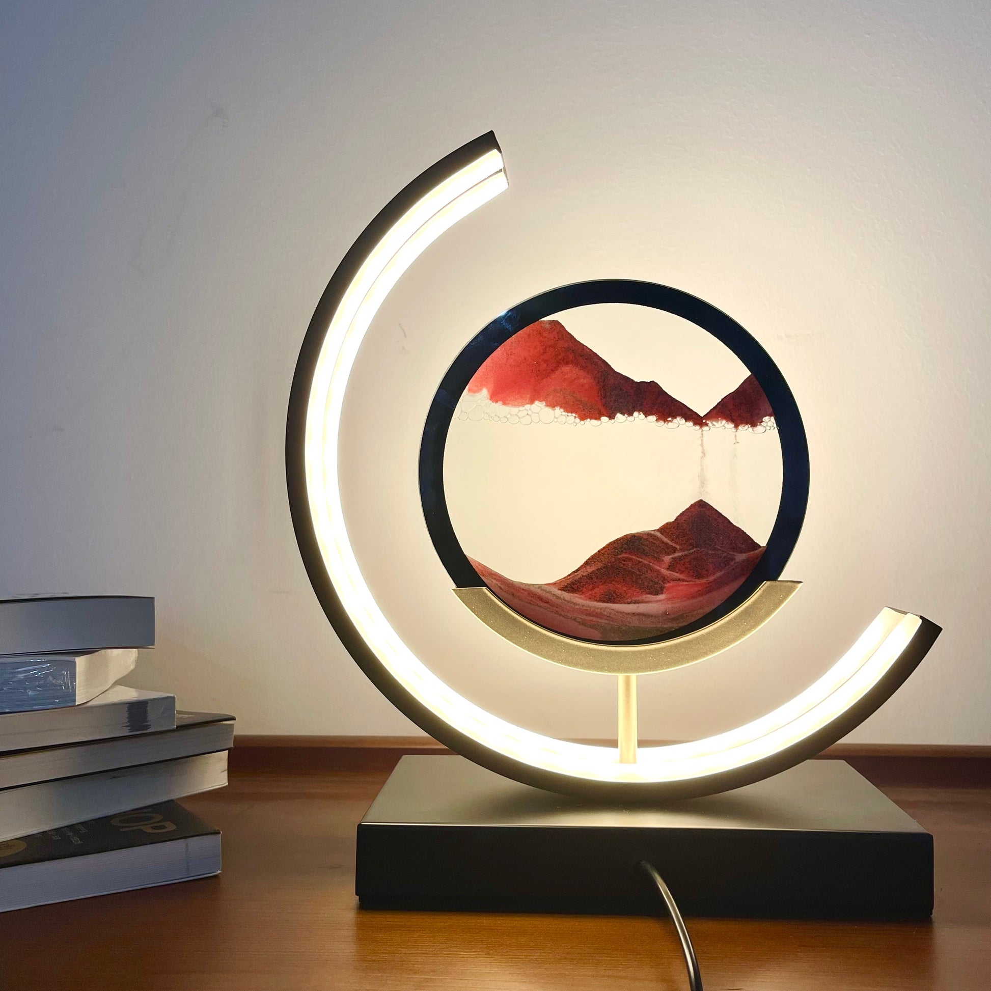 Moving Sand Sandscapes Led Table Lamp-Lighting-EP Designlab LLC-Urbanheer