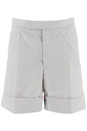 Thom browne striped shorts with tricolor details-Thom Browne-1-Urbanheer