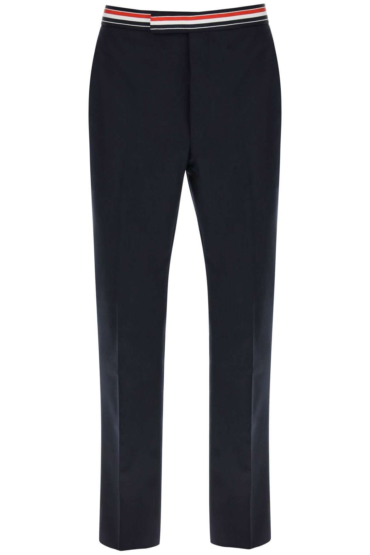 Thom browne tricolar waistband wool twill pants-Thom Browne-1-Urbanheer