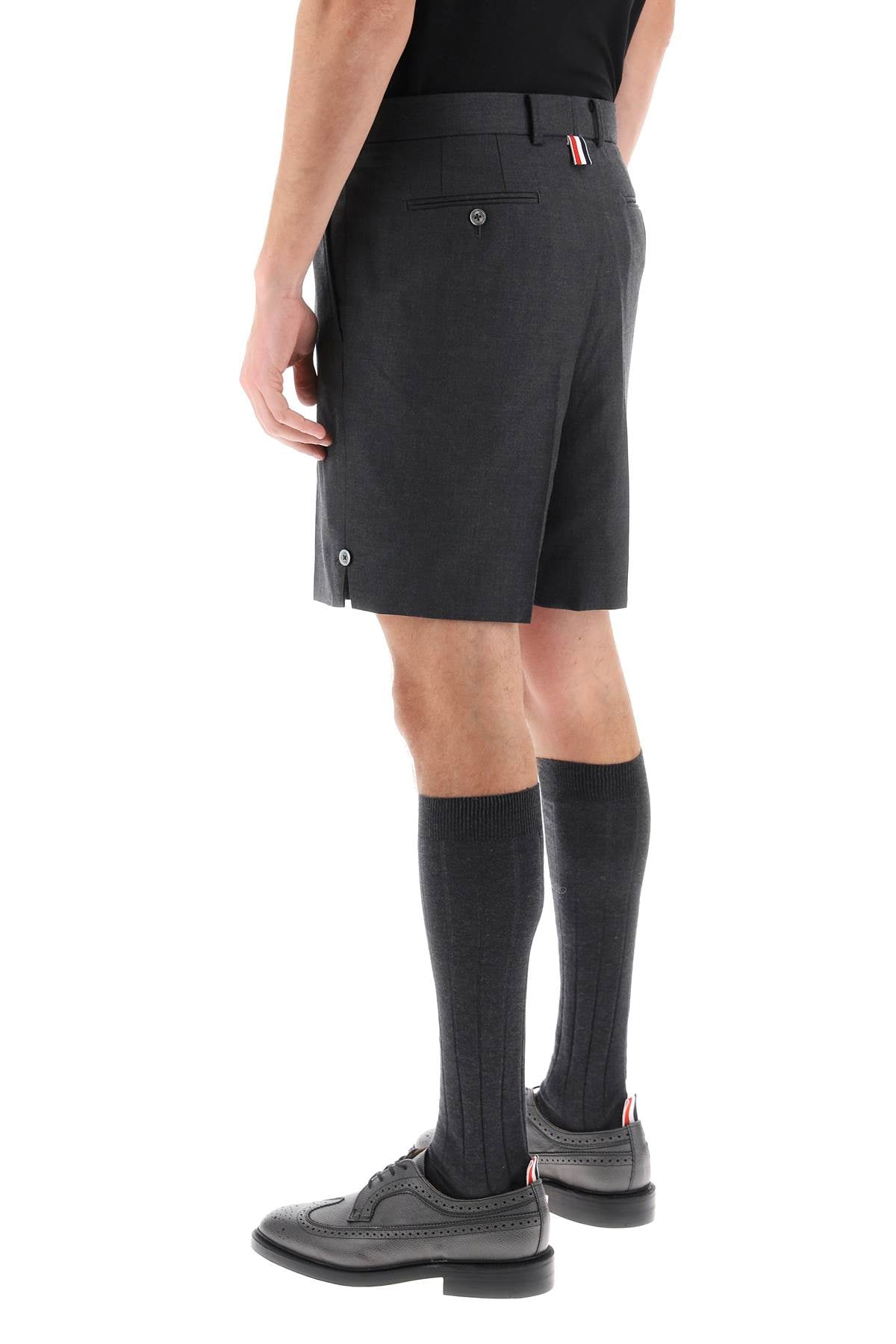 Thom browne light wool tailoring shorts-Thom Browne-1-Urbanheer
