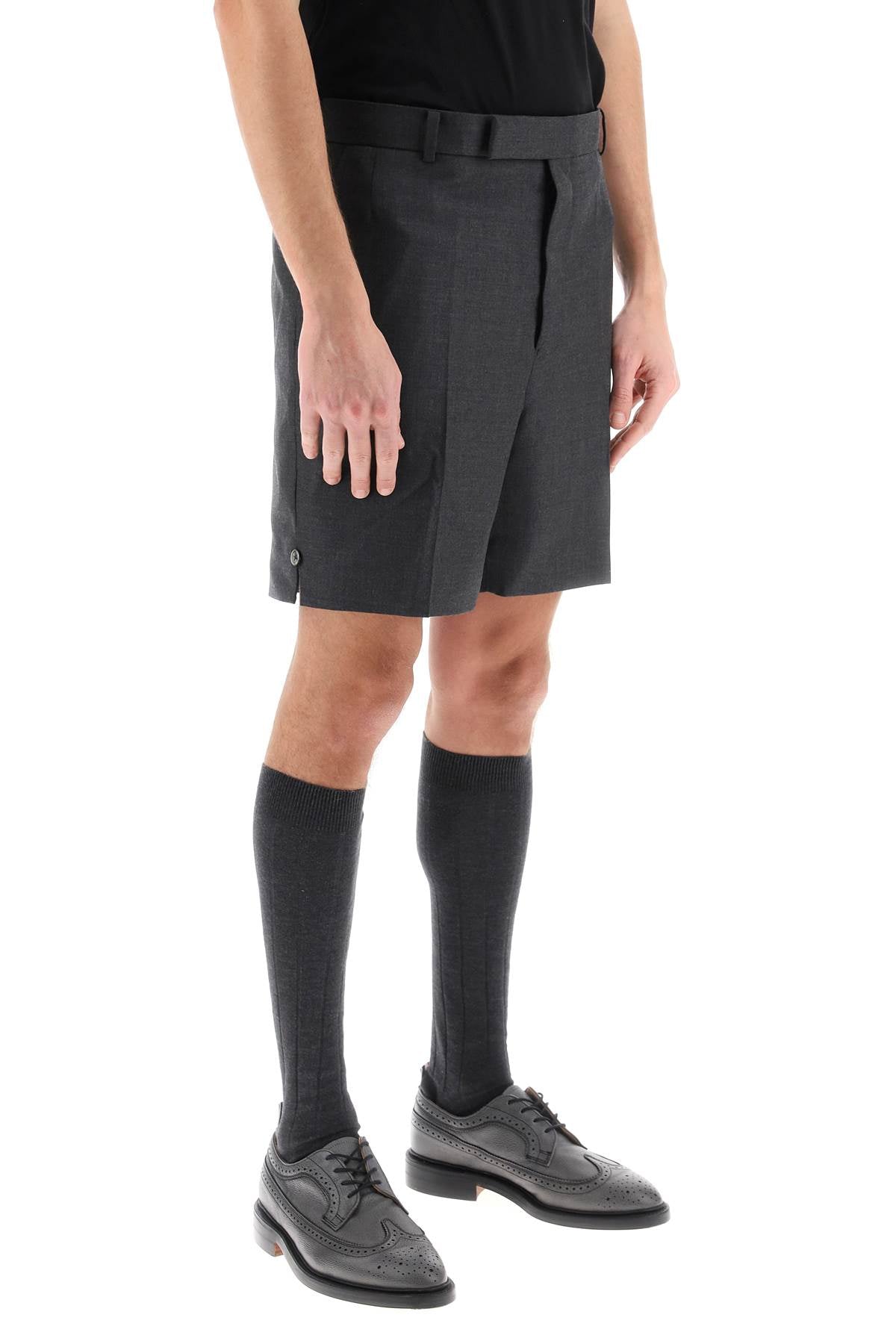 Thom browne light wool tailoring shorts-Thom Browne-1-Urbanheer