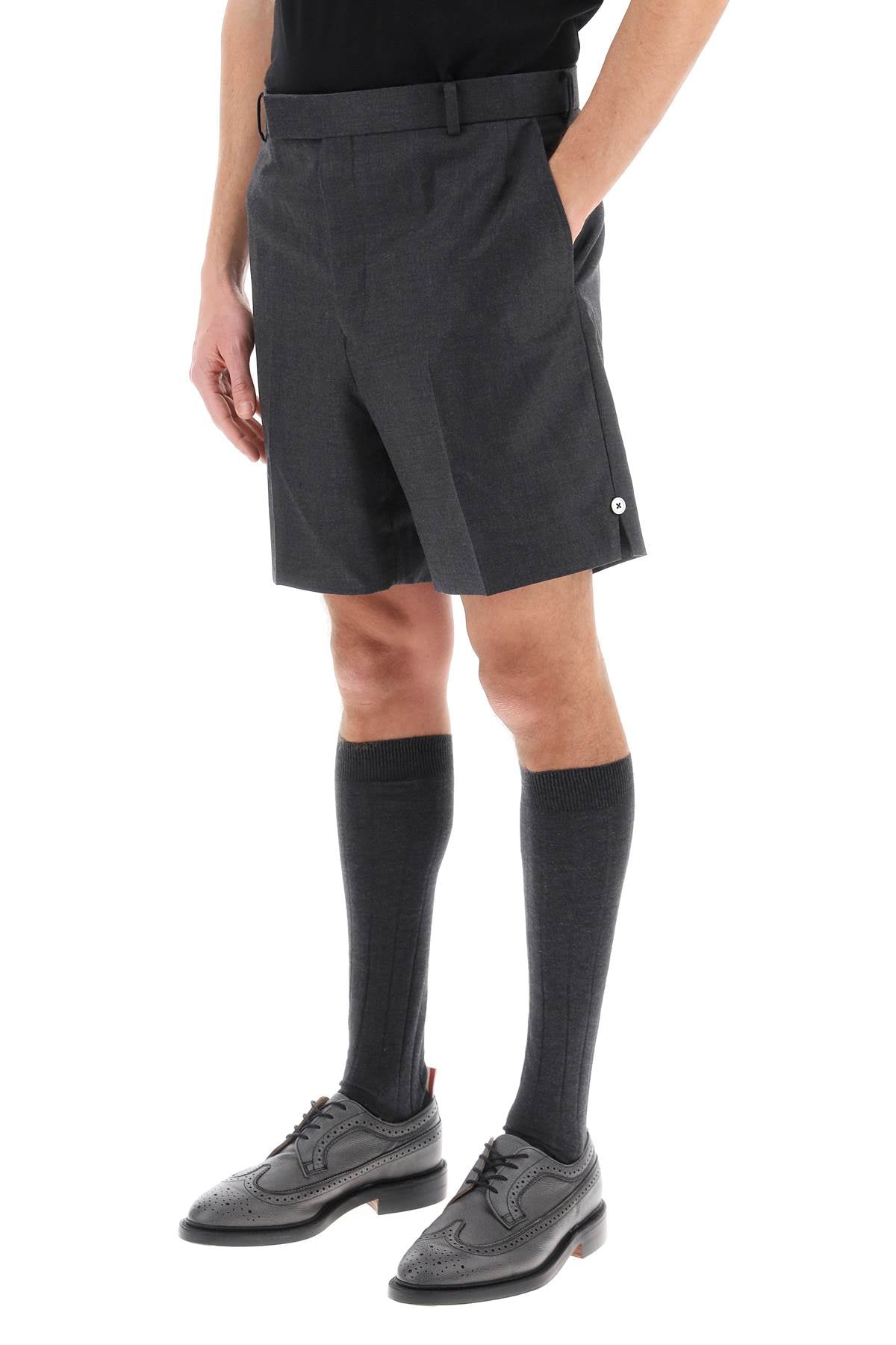 Thom browne light wool tailoring shorts-Thom Browne-1-Urbanheer