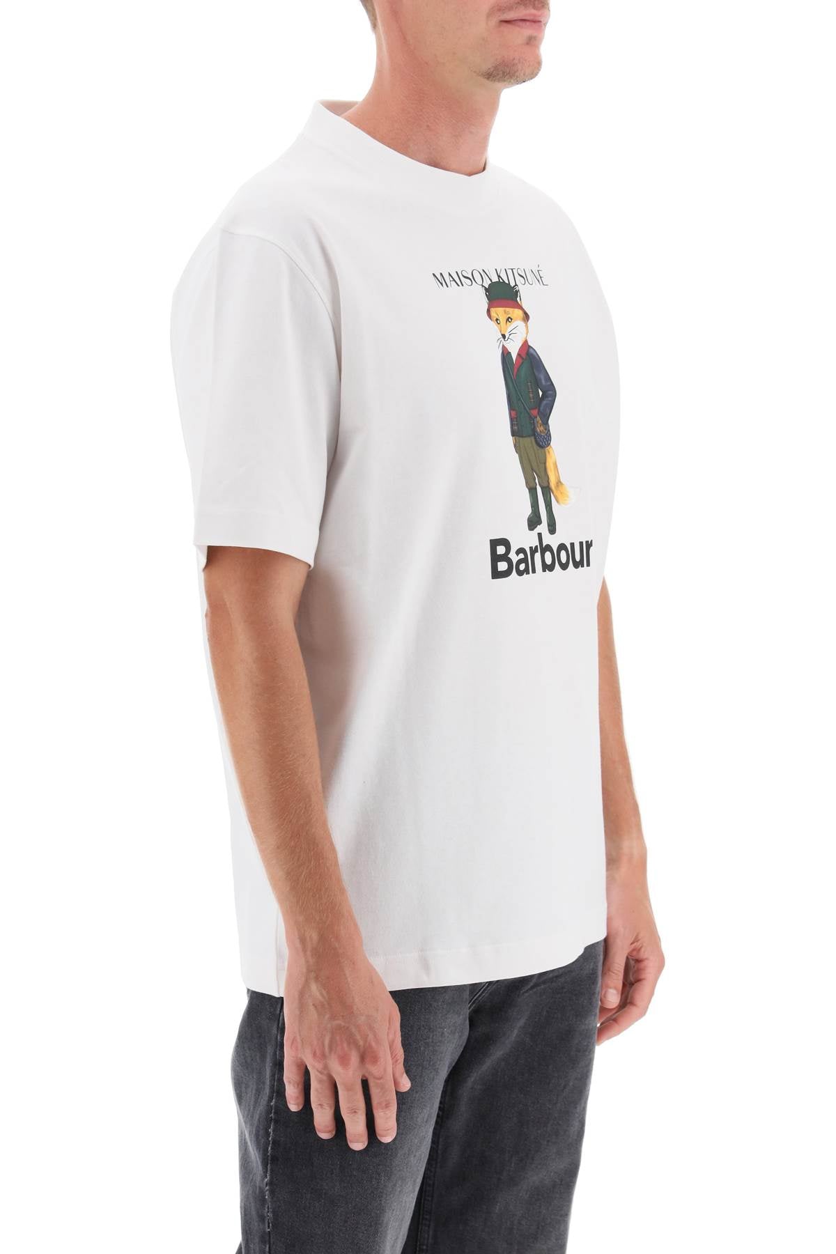 Barbour Maison Kitsuné Fox Beaufort Crew-Neck T-Shirt-Barbour-L-Urbanheer