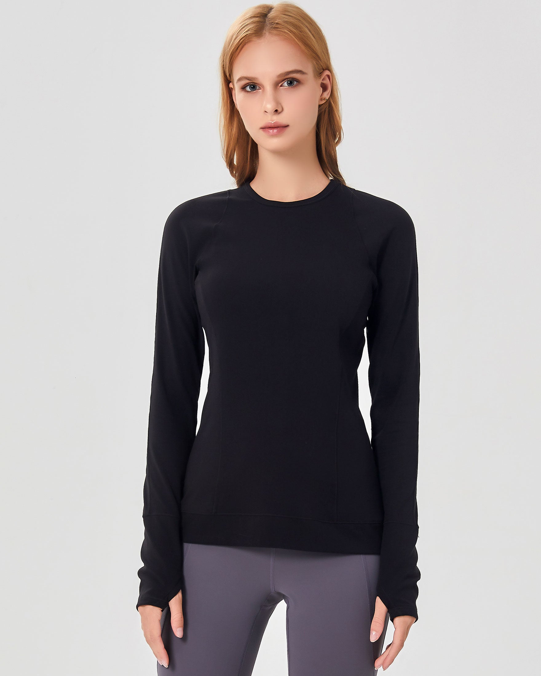Morning Glory Coziplex™ Long Sleeve-rebody-Cozy Black-XS-Urbanheer