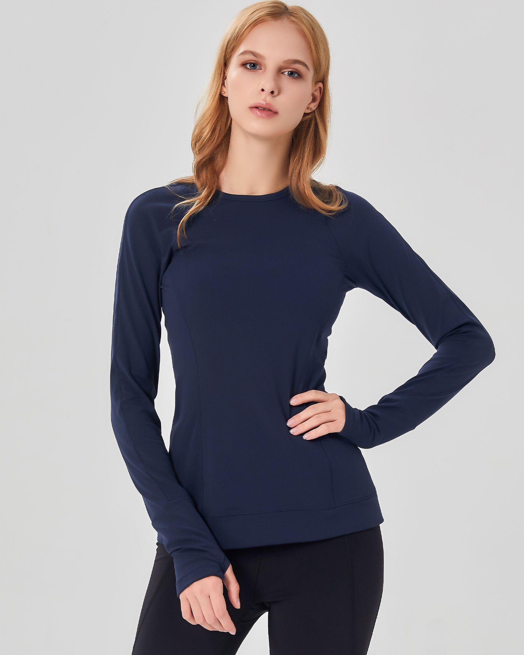 Morning Glory Coziplex™ Long Sleeve-rebody-Navy-XS-Urbanheer
