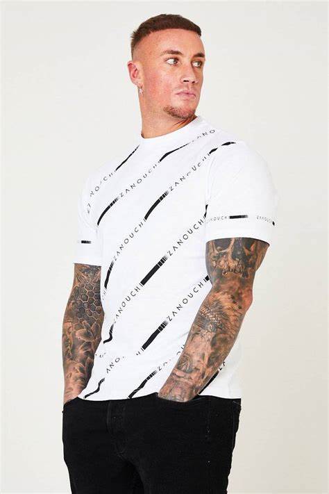 Men's T-Shirt - White/Black - London Ready-Clothing - Men-Zanouchi-Urbanheer
