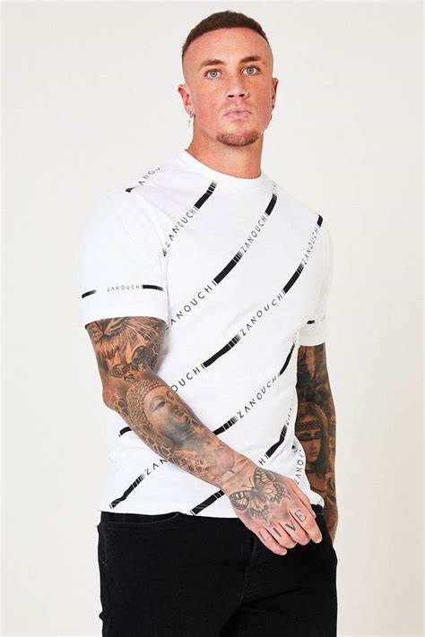 Men's T-Shirt - White/Black - London Ready-Clothing - Men-Zanouchi-Urbanheer