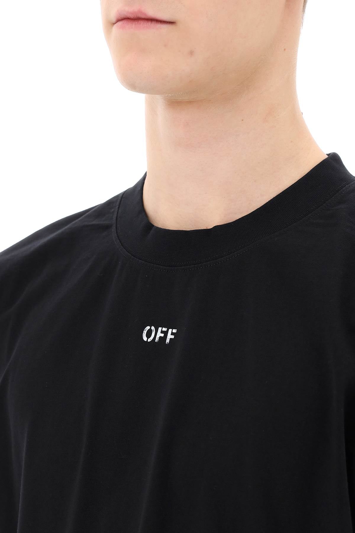 Off-White Crew-Neck T-Shirt With Off Print-Off-White-L-Urbanheer