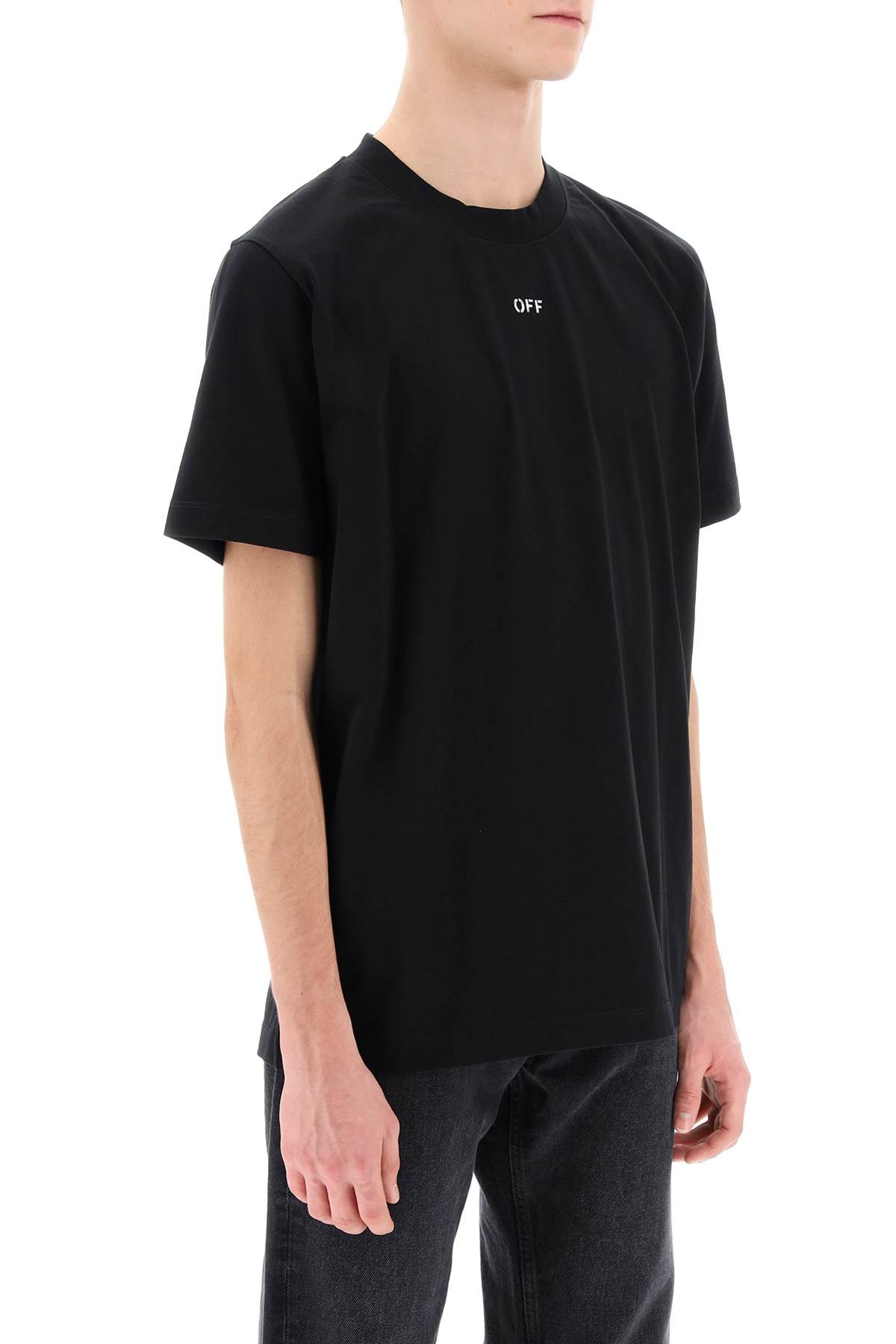 Off-White Crew-Neck T-Shirt With Off Print-Off-White-L-Urbanheer