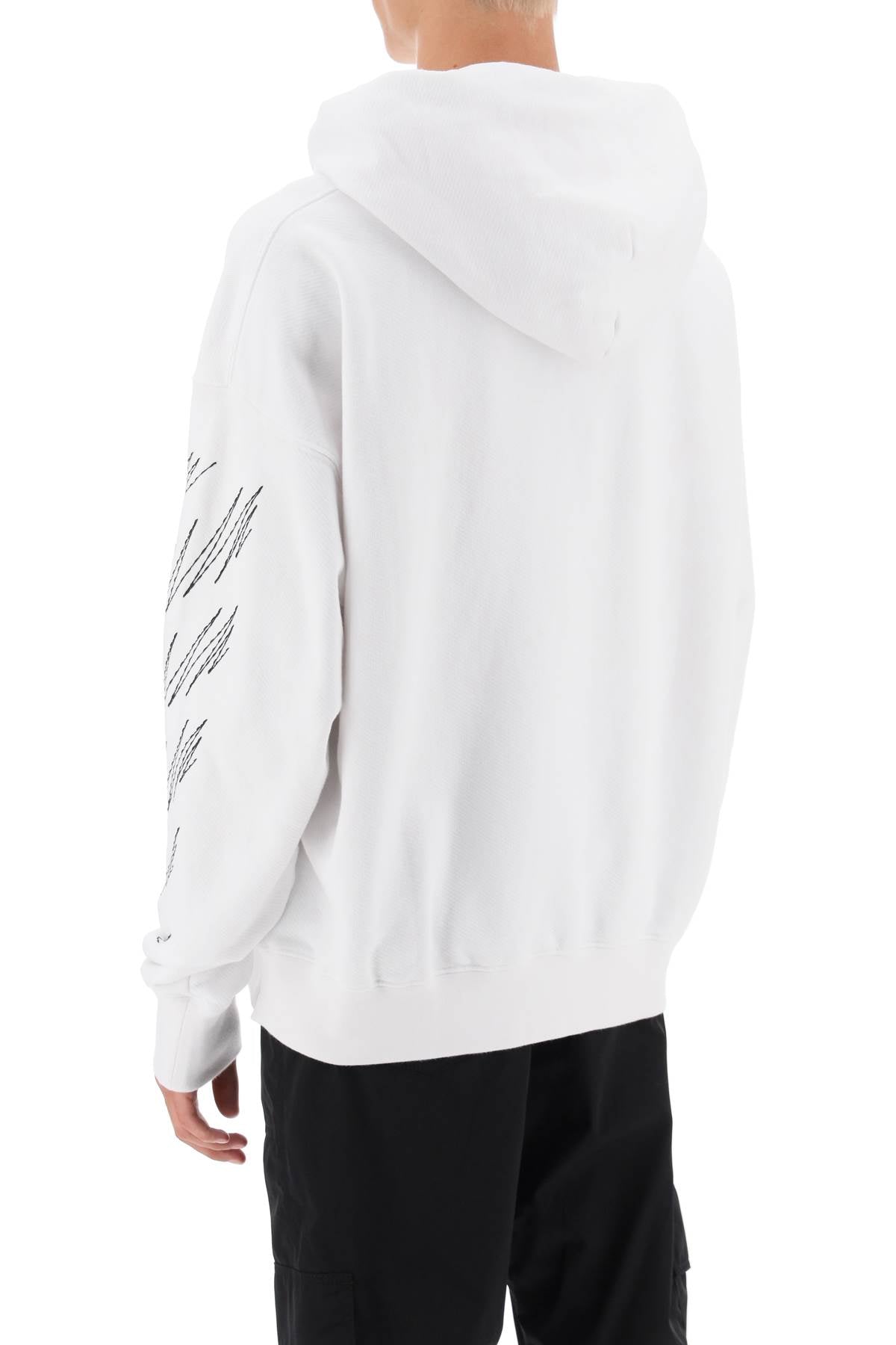 Off-White Hoodie With Contrasting Topstitching-Off-White-M-Urbanheer