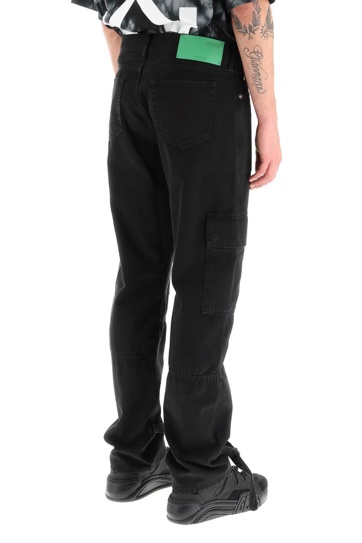 Off-White Wave Off Canvas Cargo Pants-Off-White-L-Urbanheer