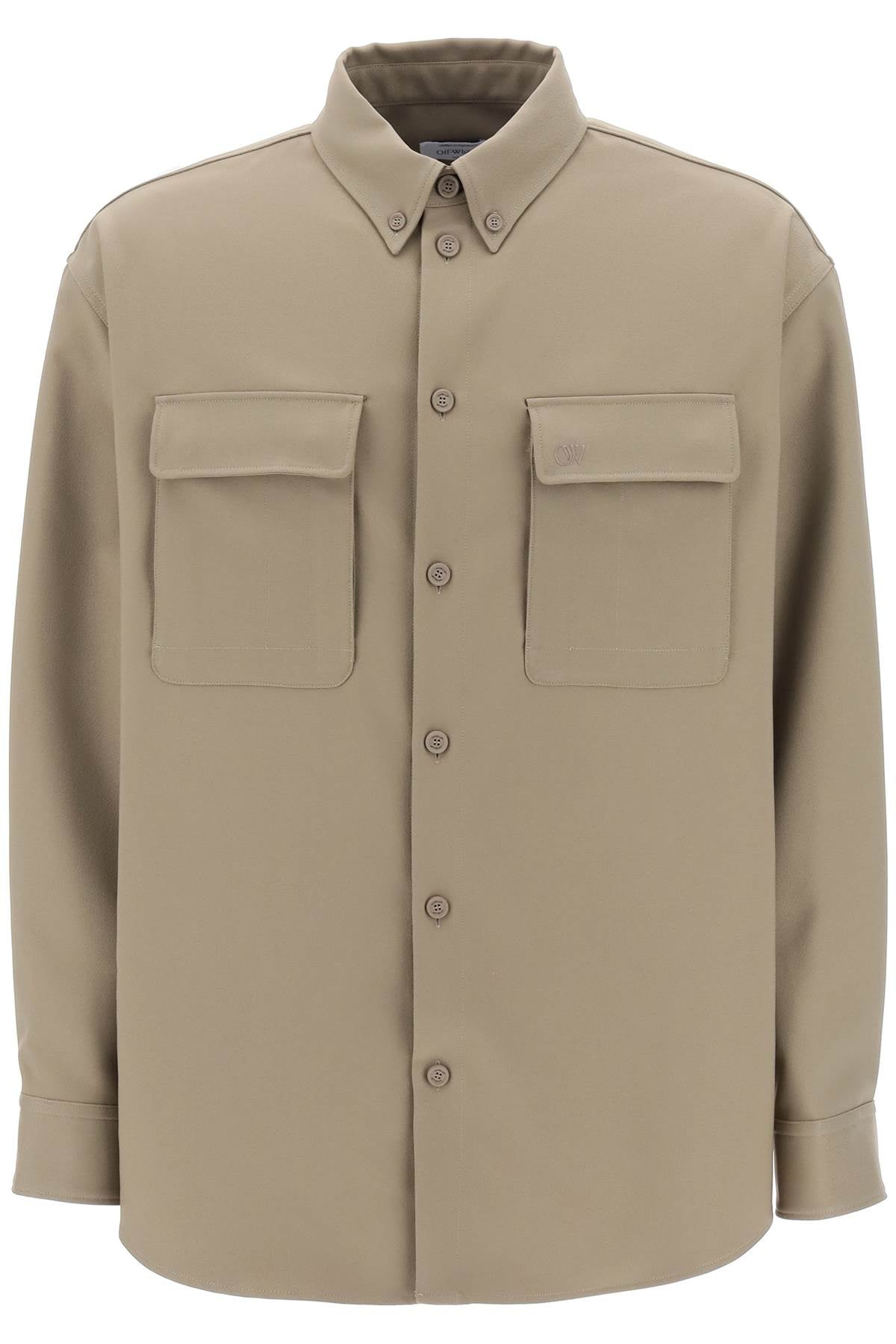 Off-White Technical Drill Overshirt-Off-White-S-Urbanheer