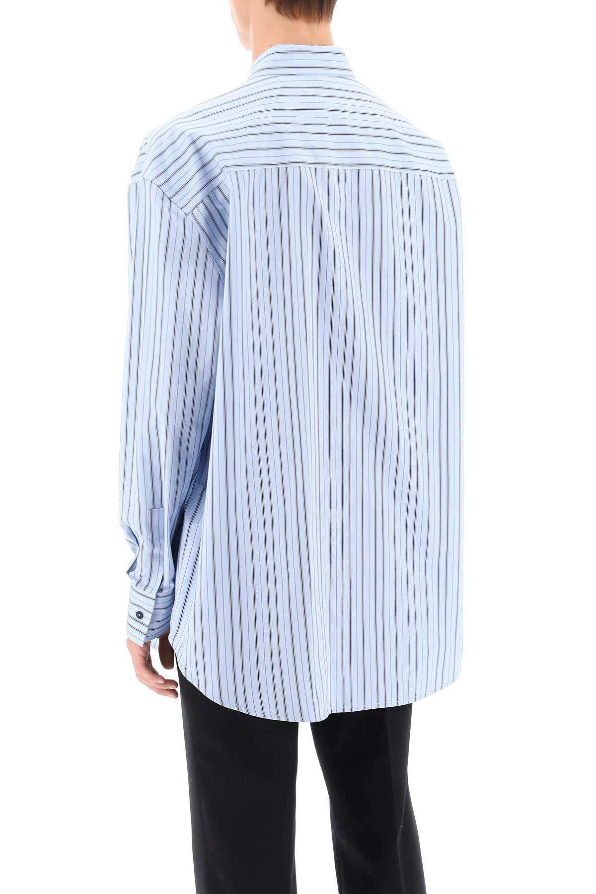 Off-White Striped Maxi Shirt-Off-White-L-Urbanheer