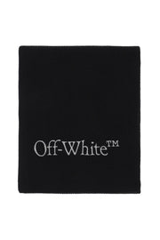 Off-White Wool Scarf With Logo Embroidery-Off-White-Urbanheer