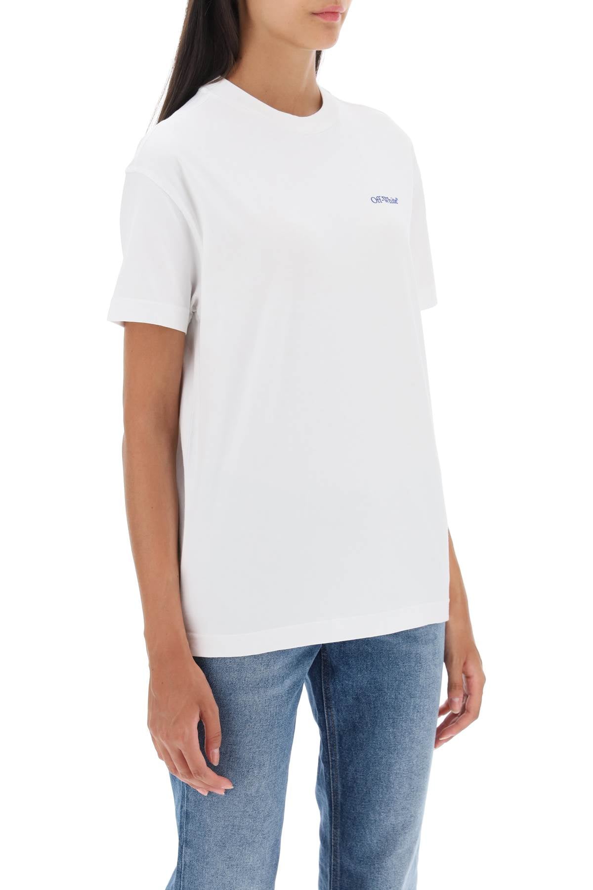 Off-White T-Shirt With Back Embroidery-Off-White-L-Urbanheer