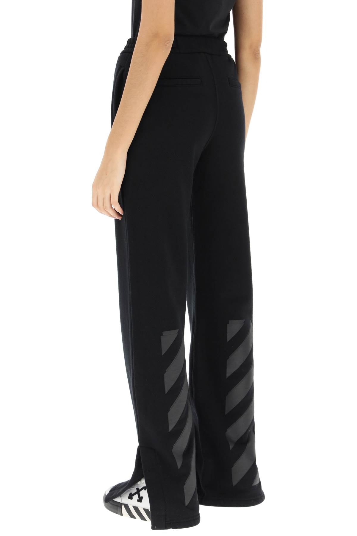 Off-White Diag Sweatpants In Organic Cotton-Off-White-L-Urbanheer