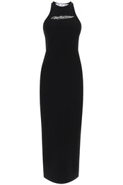 Off-White Rhinestone Logo Sheath Dress-Off-White-M-Urbanheer