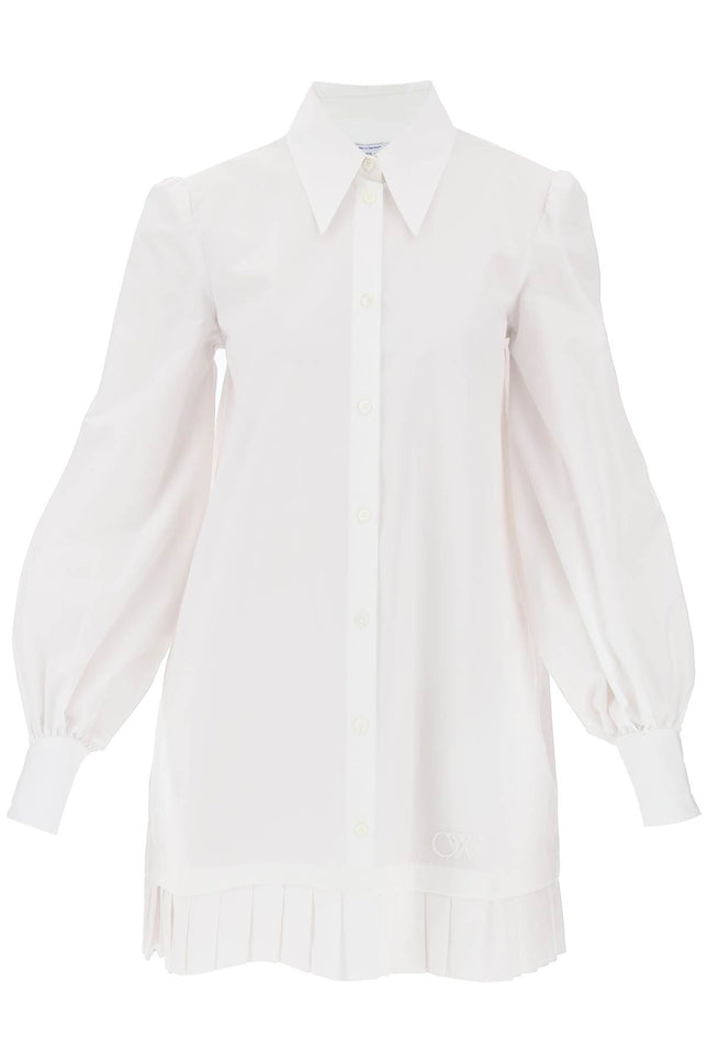 Off-white mini shirt dress