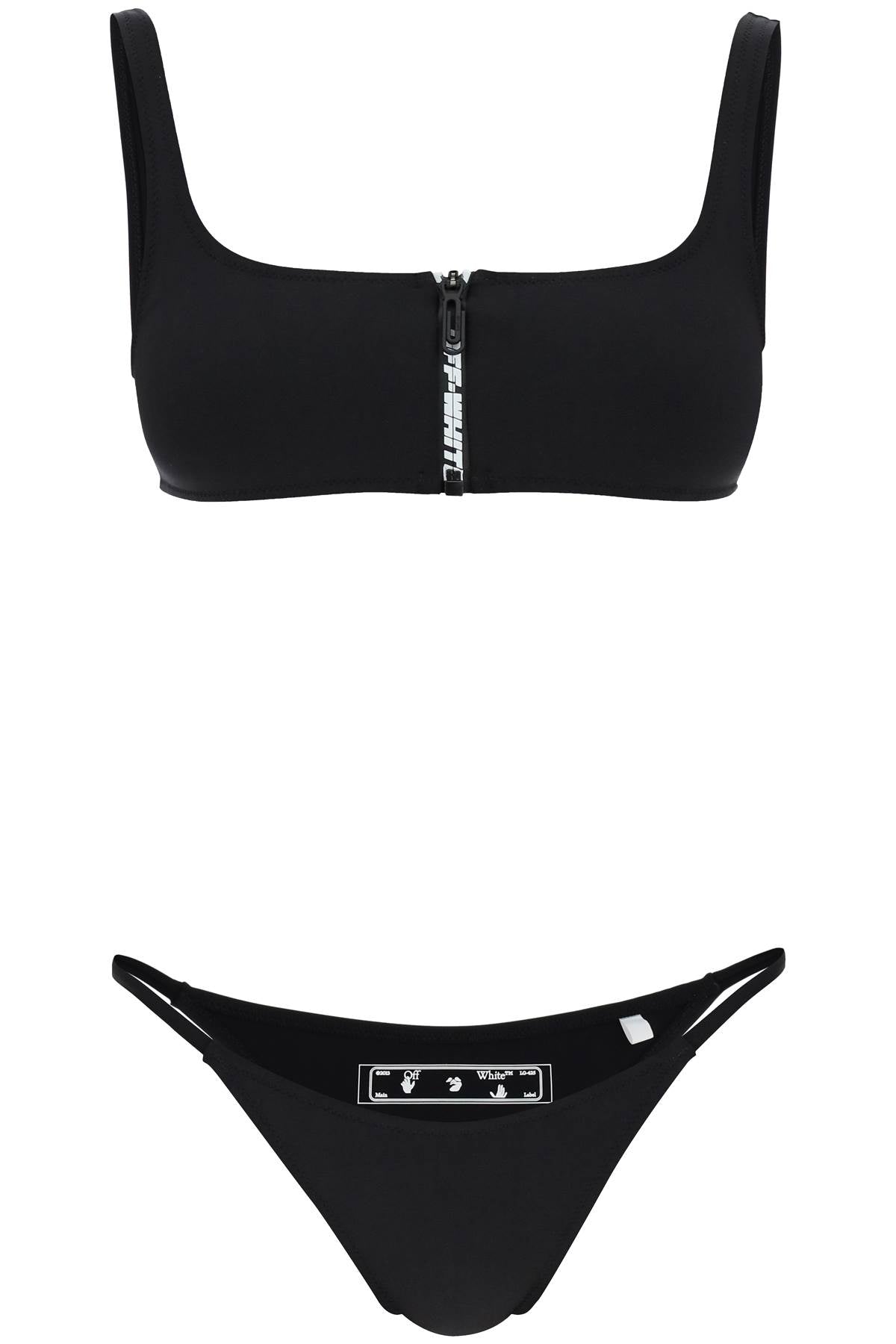 Off-White Bikini Set With Zip And Logo-Off-White-38-Urbanheer