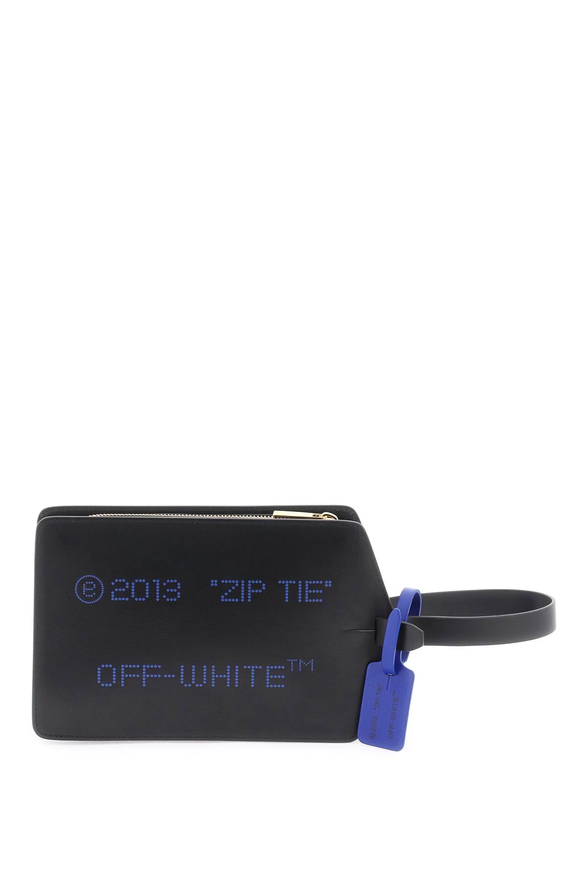 Off-White Zip-Tie Clutch-Off-White-Urbanheer