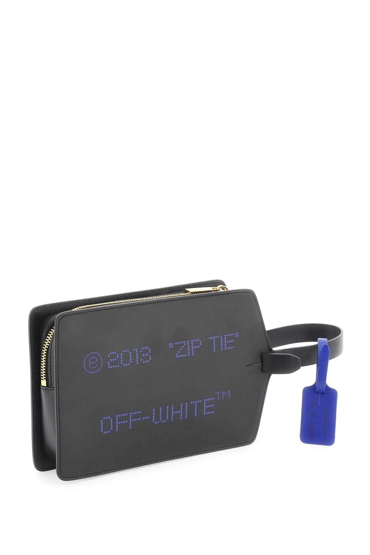 Off-White Zip-Tie Clutch-Off-White-Urbanheer