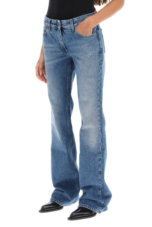 Off-white bootcut jeans