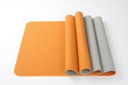 2 Tone Tpe Premium Yoga Mat-Majisports-1760Orange/Gray-Urbanheer
