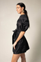 Black Lusso Wrap Dress-Le Réussi-Small-black-Urbanheer