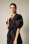 Black Lusso Wrap Dress-Le Réussi-Small-black-Urbanheer