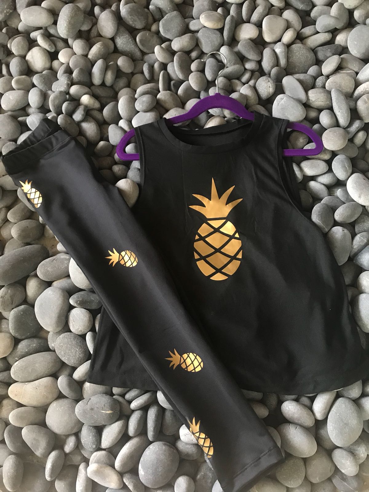 Pineapple Gold Leggings-Fanilu-4-Urbanheer