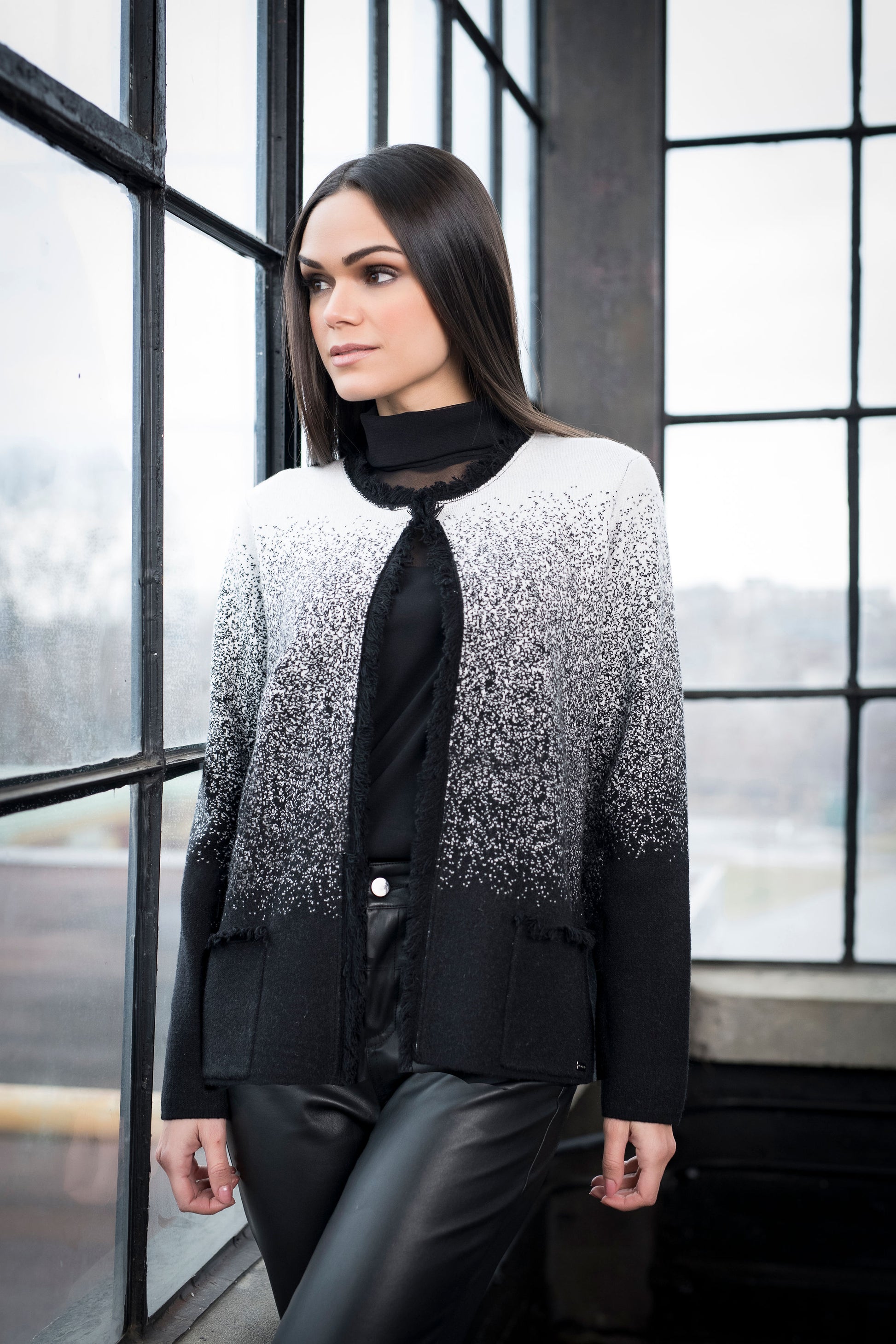 Fringe Trimmed Jacket-Picadilly-XS-Urbanheer