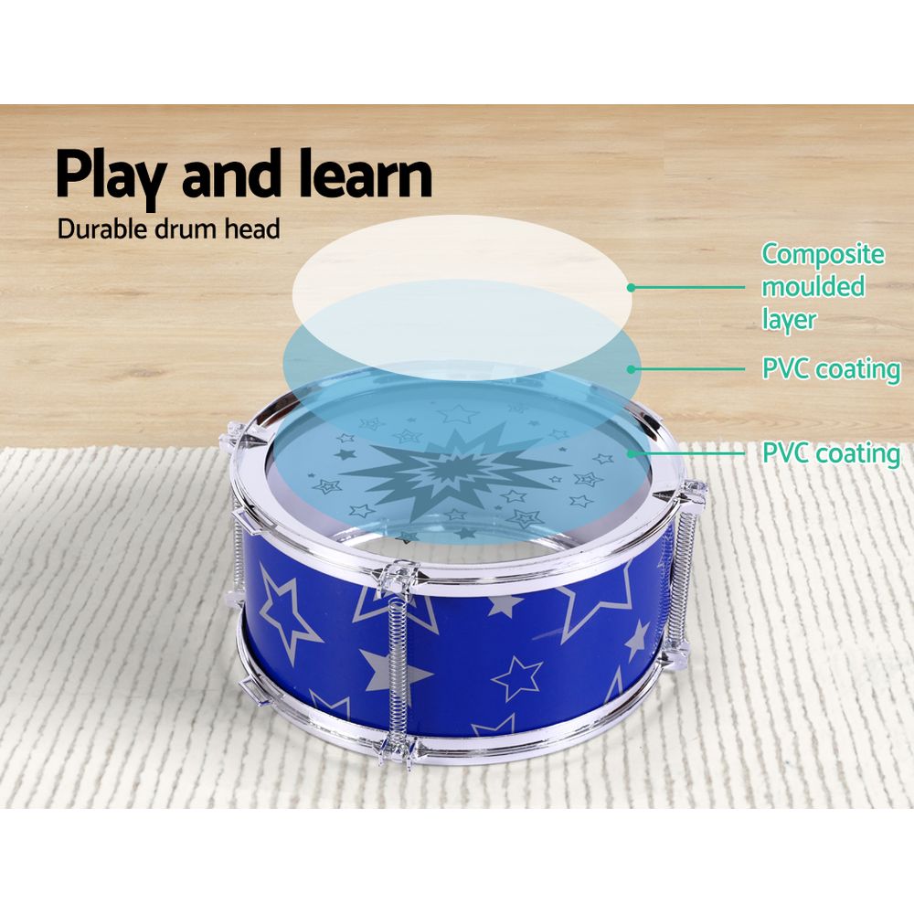 Keezi 11 Piece Kids Drum Set-Keezi-Urbanheer